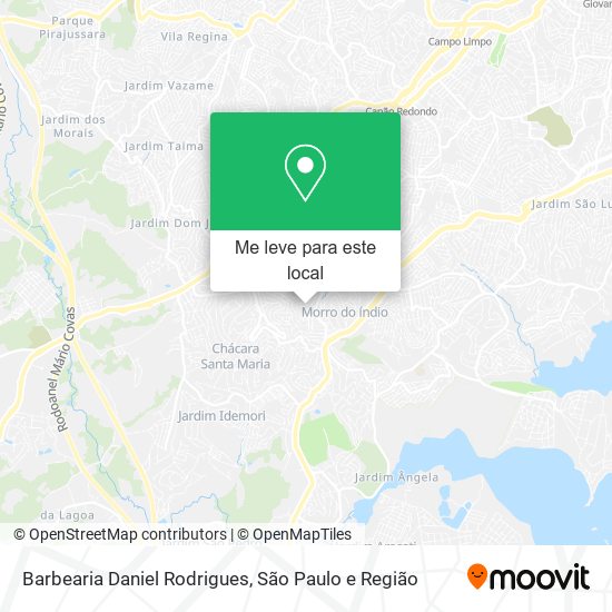 Barbearia Daniel Rodrigues mapa