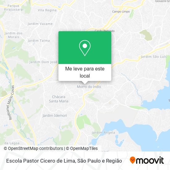 Escola Pastor Cicero de Lima mapa