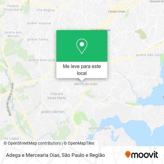 Adega e Mercearia Oias mapa