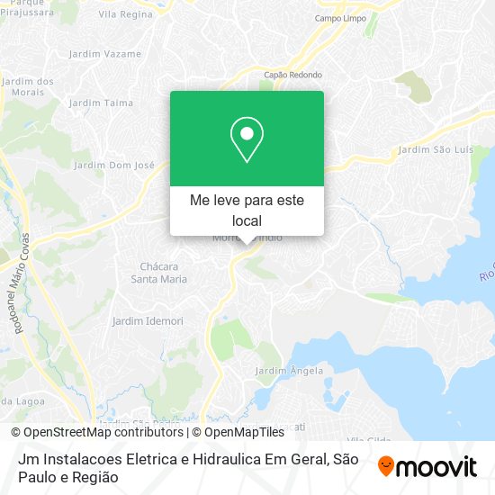 Jm Instalacoes Eletrica e Hidraulica Em Geral mapa