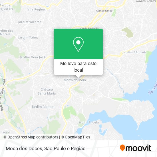 Moca dos Doces mapa