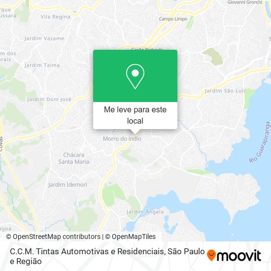 C.C.M. Tintas Automotivas e Residenciais mapa