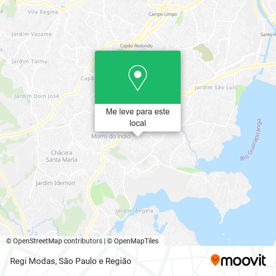 Regi Modas mapa