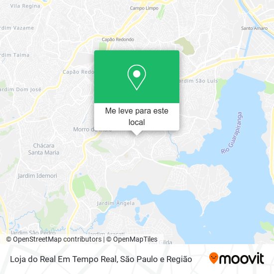 Loja do Real Em Tempo Real mapa