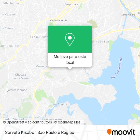 Sorvete Kisabor mapa