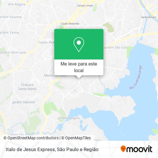 Italo de Jesus Express mapa