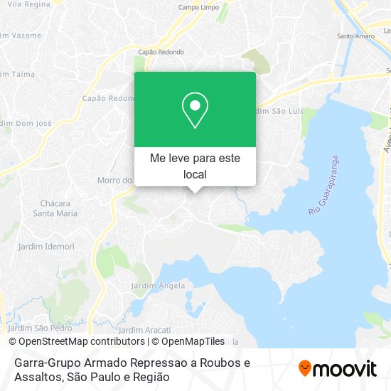 Garra-Grupo Armado Repressao a Roubos e Assaltos mapa