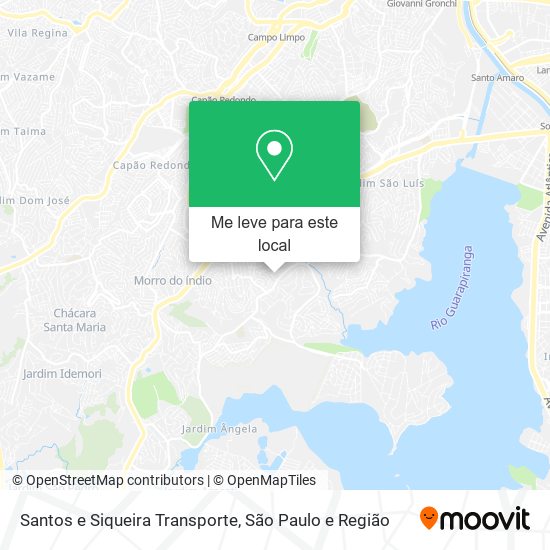 Santos e Siqueira Transporte mapa