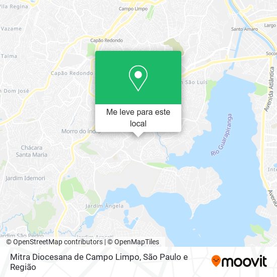 Mitra Diocesana de Campo Limpo mapa