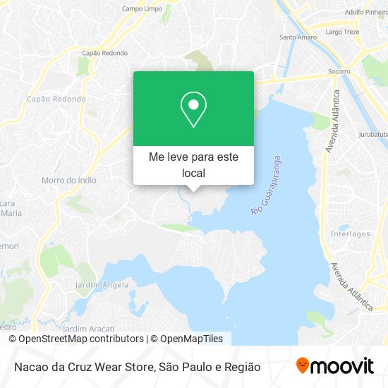 Nacao da Cruz Wear Store mapa
