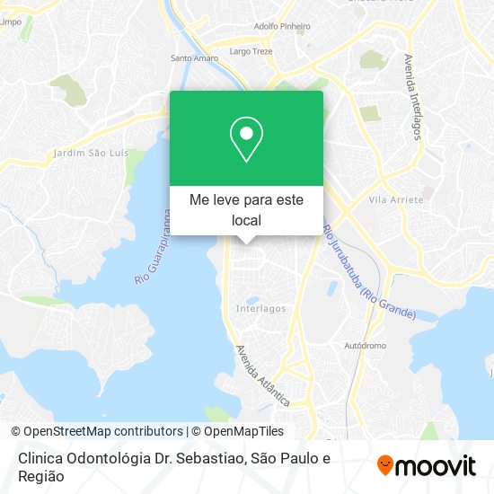 Clinica Odontológia Dr. Sebastiao mapa