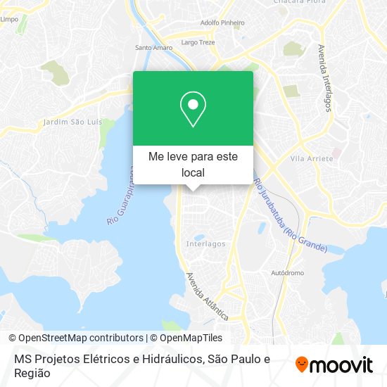 MS Projetos Elétricos e Hidráulicos mapa