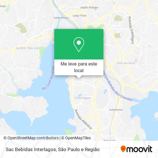 Sac Bebidas Interlagos mapa