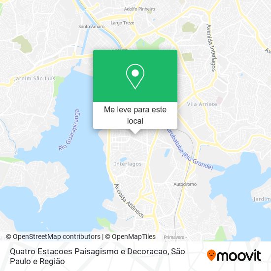 Quatro Estacoes Paisagismo e Decoracao mapa