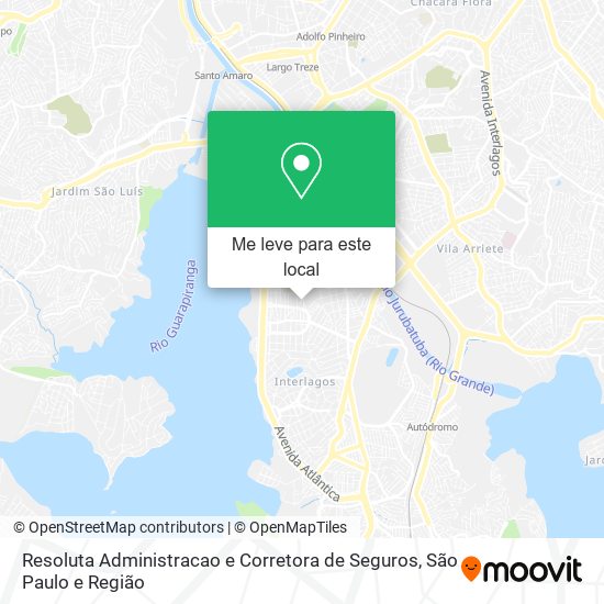 Resoluta Administracao e Corretora de Seguros mapa