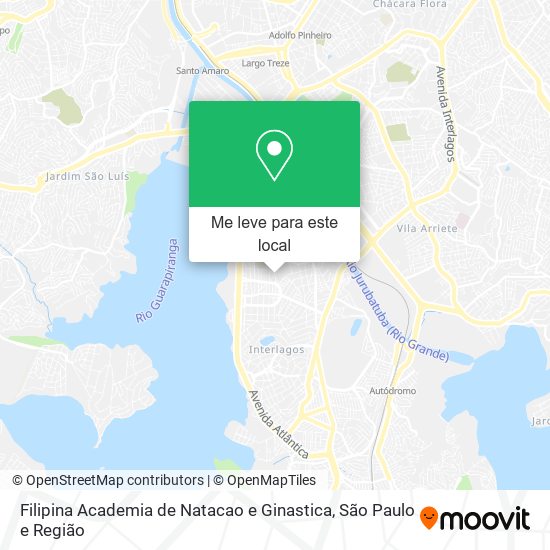 Filipina Academia de Natacao e Ginastica mapa