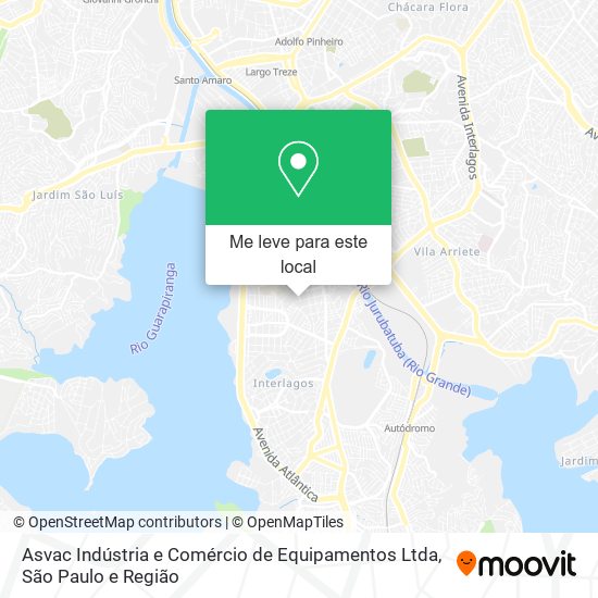Asvac Indústria e Comércio de Equipamentos Ltda mapa