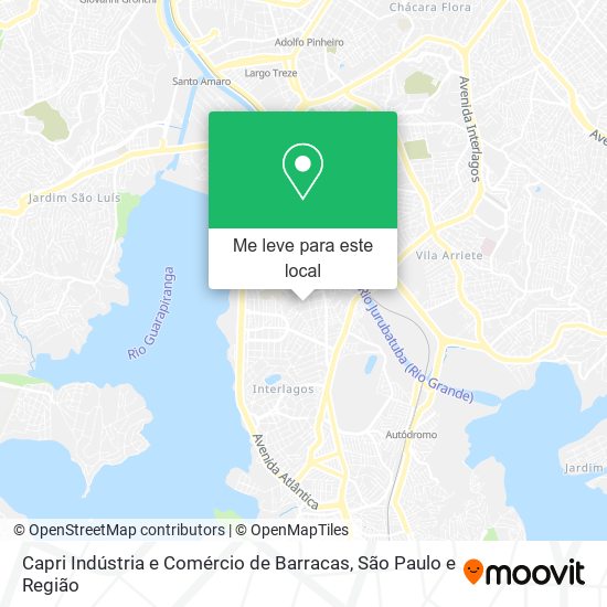 Capri Indústria e Comércio de Barracas mapa