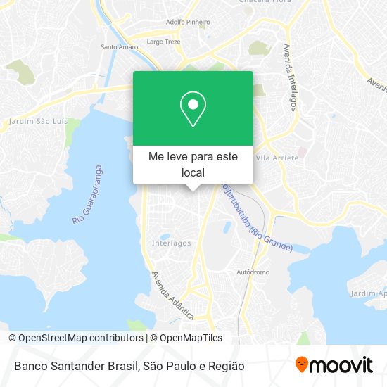 Banco Santander Brasil mapa