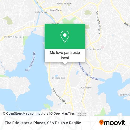 Fire Etiquetas e Placas mapa