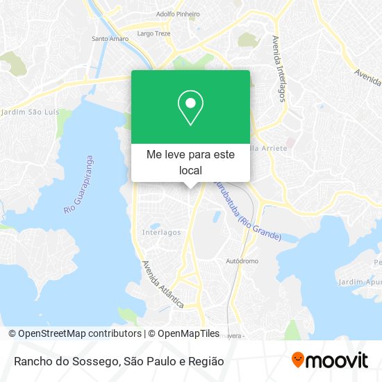 Rancho do Sossego mapa