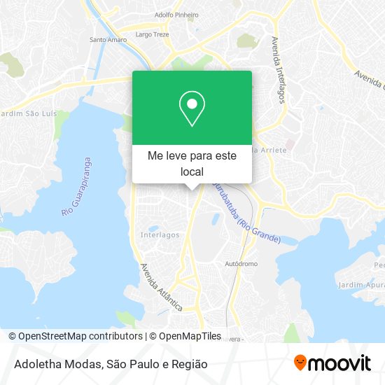 Adoletha Modas mapa