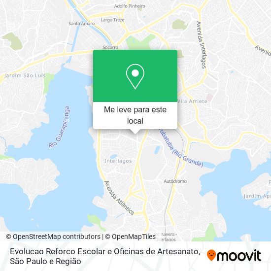 Evolucao Reforco Escolar e Oficinas de Artesanato mapa