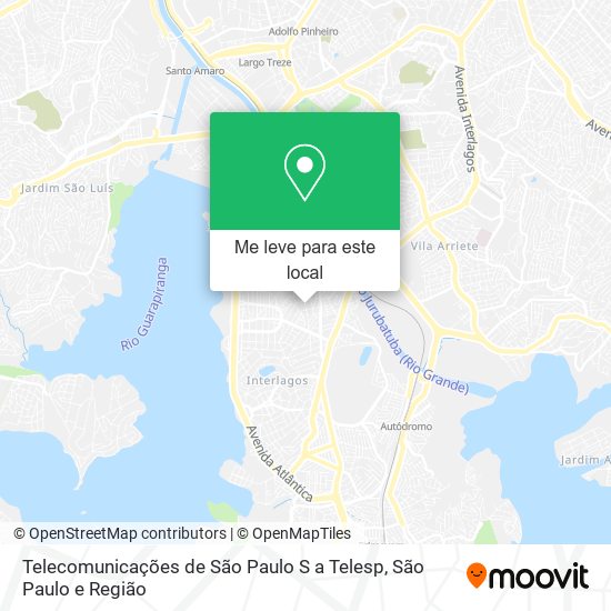 Telecomunicações de São Paulo S a Telesp mapa