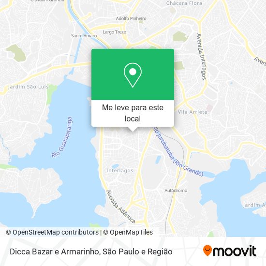 Dicca Bazar e Armarinho mapa