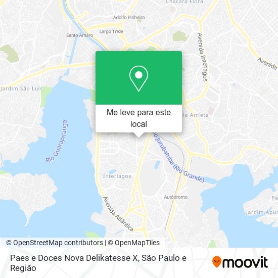 Paes e Doces Nova Delikatesse X mapa