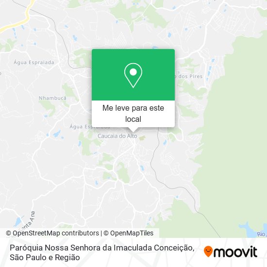 Paróquia Nossa Senhora da Imaculada Conceição mapa