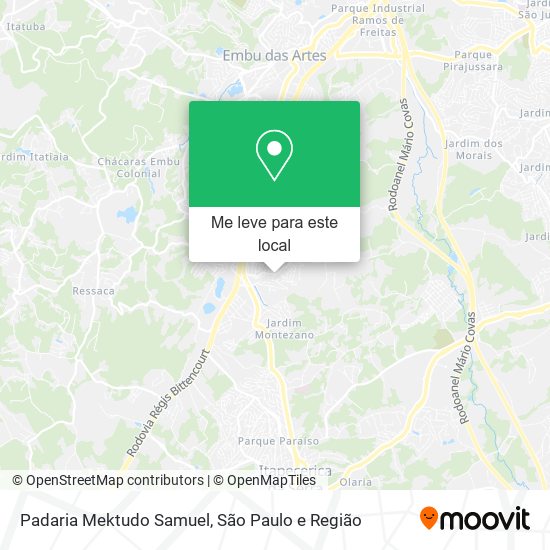 Padaria Mektudo Samuel mapa