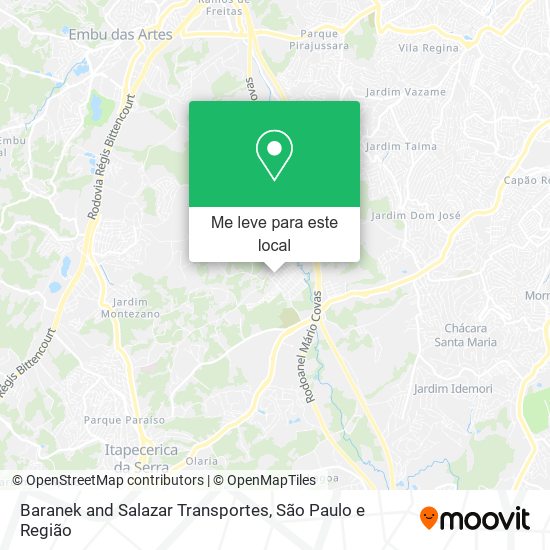 Baranek and Salazar Transportes mapa