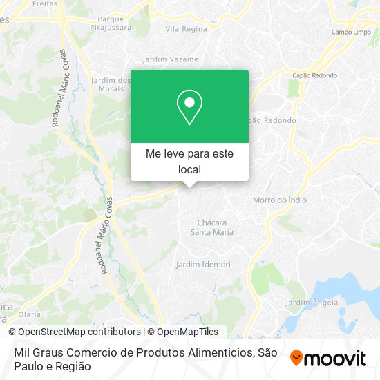 Mil Graus Comercio de Produtos Alimenticios mapa