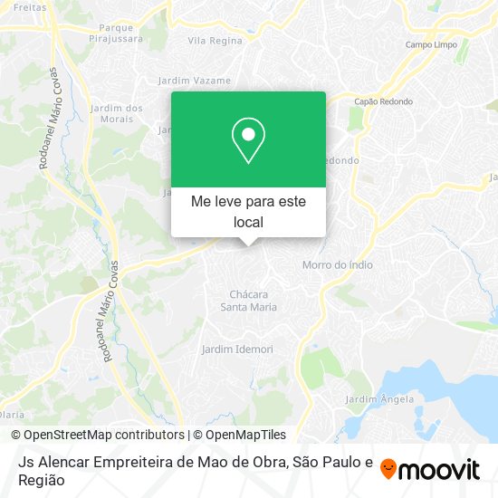 Js Alencar Empreiteira de Mao de Obra mapa