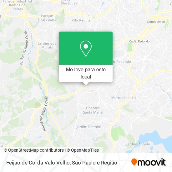 Feijao de Corda Valo Velho mapa