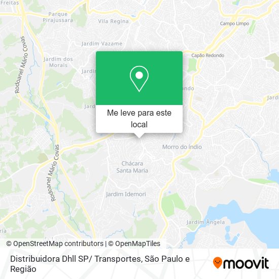 Distribuidora Dhll SP/ Transportes mapa