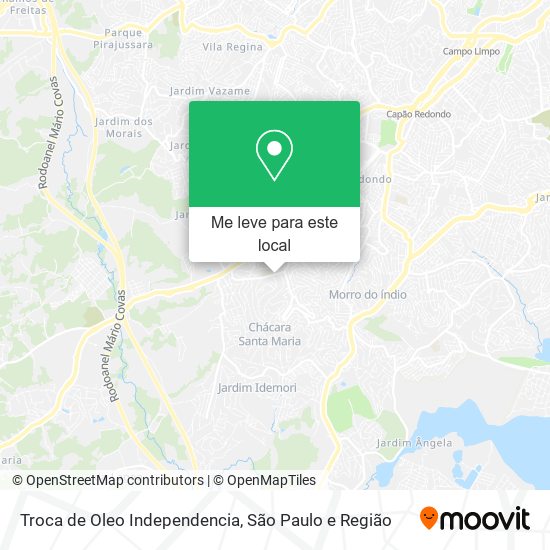 Troca de Oleo Independencia mapa