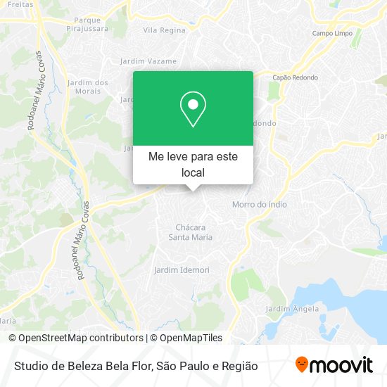 Studio de Beleza Bela Flor mapa
