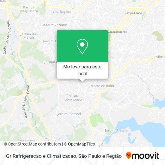 Gr Refrigeracao e Climatizacao mapa