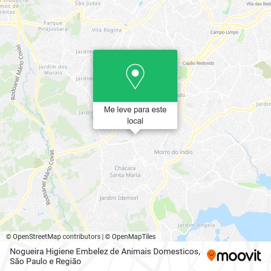 Nogueira Higiene Embelez de Animais Domesticos mapa