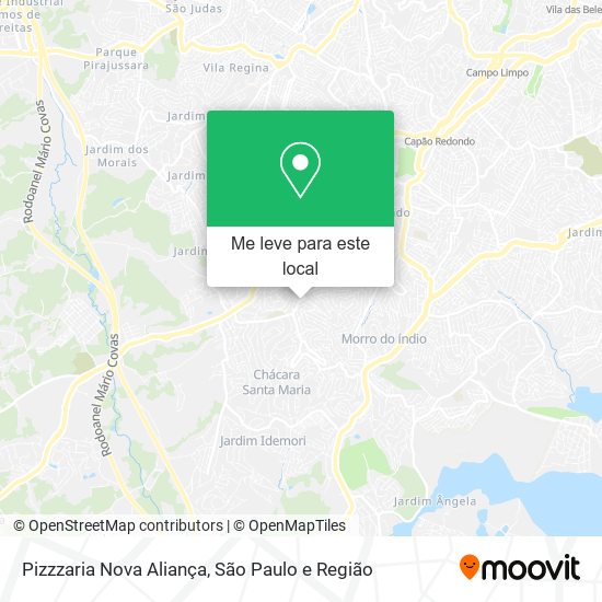 Pizzzaria Nova Aliança mapa