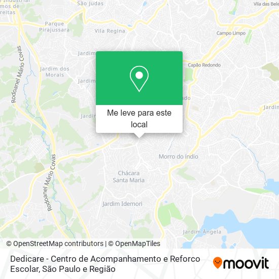 Dedicare - Centro de Acompanhamento e Reforco Escolar mapa