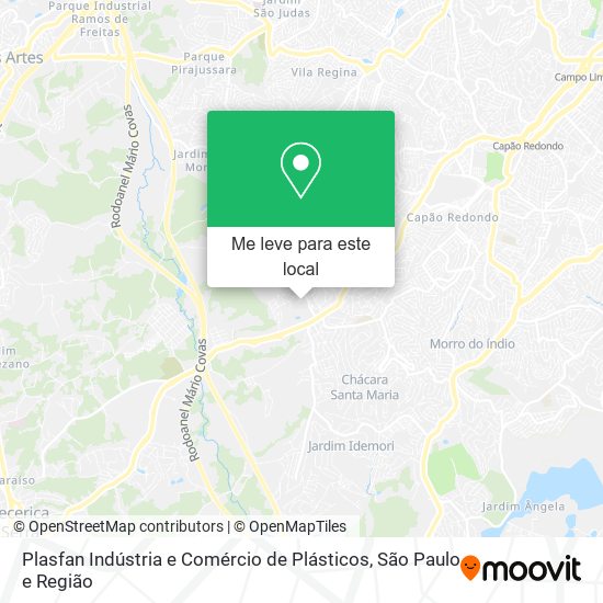 Plasfan Indústria e Comércio de Plásticos mapa