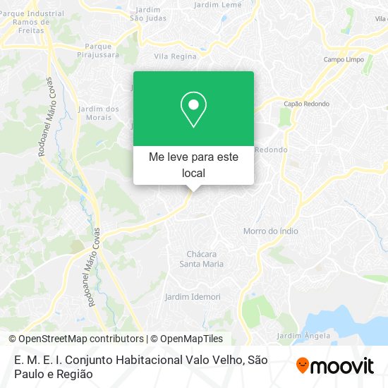 E. M. E. I. Conjunto Habitacional Valo Velho mapa