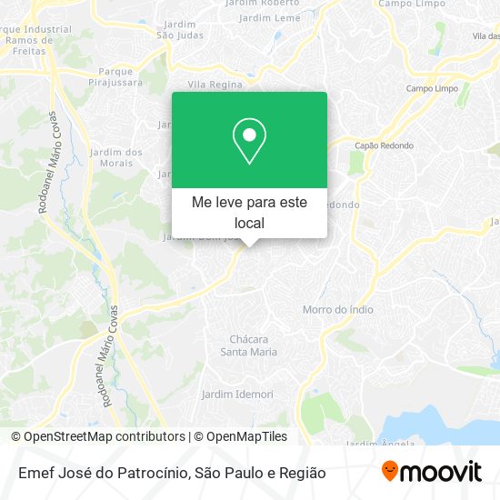 Emef José do Patrocínio mapa