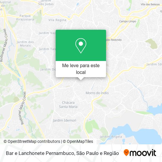 Bar e Lanchonete Pernambuco mapa