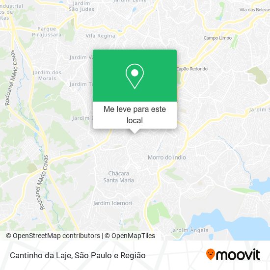 Cantinho da Laje mapa