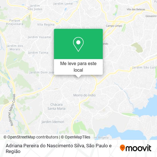 Adriana Pereira do Nascimento Silva mapa