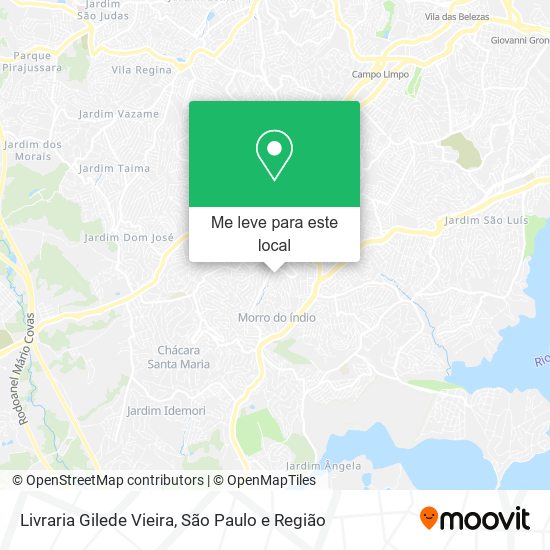 Livraria Gilede Vieira mapa